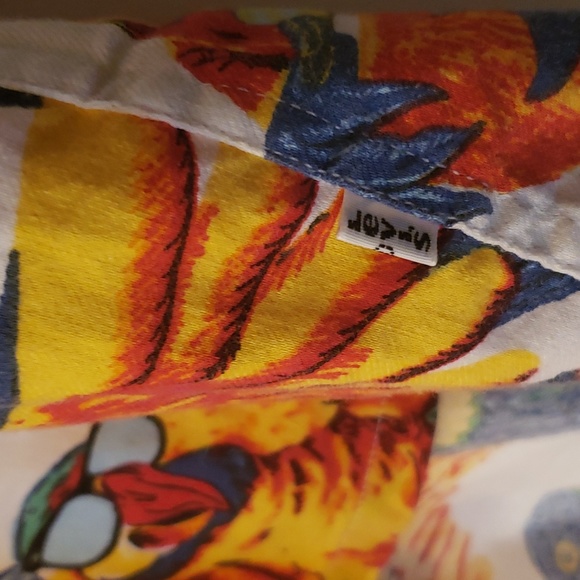 VINTAGE LEVIS PARROT BUTTON TOP men's unisex bird summer shirt retro - Picture 6 of 10